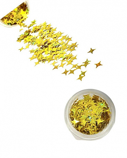 Tartiso Дизайн звездочки в банке DSTH-01 STAR SHINE,золотой
