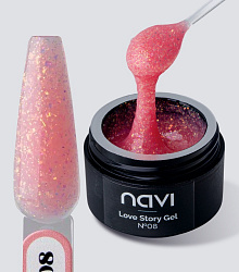 Гель для наращивания и моделирования Love Story Gel 08 NAVI, 15 мл