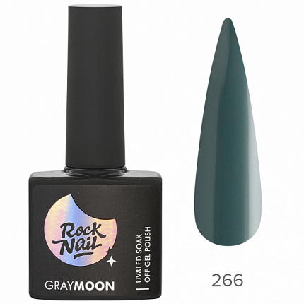 Гель-лак RockNail Gray Moon 266 Wet Forest 