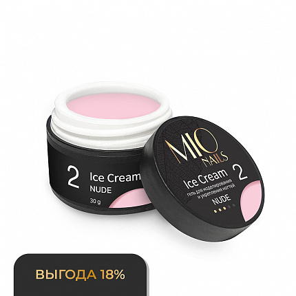 MIO Nails Холодный гель ICE CREAM GEL - NUDE # 02 30 г