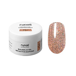Моделирующий УФ-гель светоотражающий BUILDER UV GEL REFLECTIVE DIAMOND, 15г №9817 Runail