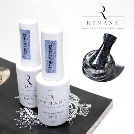 REMANA Топ без липкого слоя «GLOWS» светоотражающий 10мл