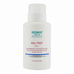 Domix Nail Prep 3в1 Обезжириватель ногтевой пластины  и сн/липкого слоя c ПОМПОЙ 255 мл