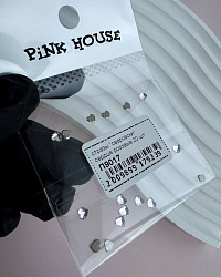 Стразы “Сваровски” сердце розовые 20 шт Pink House