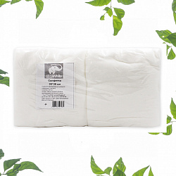 Салфетка в пачке 30*30 см, белый спанлейс,40 гр/м2,100/20, EleWhite (ЛЕЙКО)