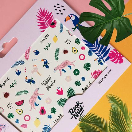 Слайдеры RockNail Tattoo Tropical