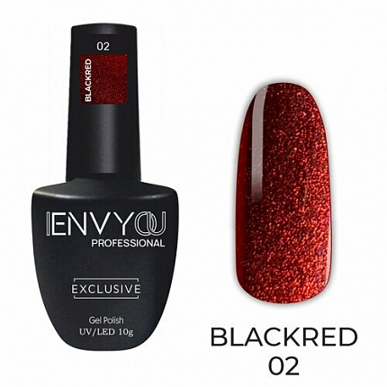 I Envy You, Гель-лак BlackRed 02 (10g)