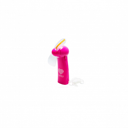 Мини-вентилятор Lovely c LED подсветкой (розовый)