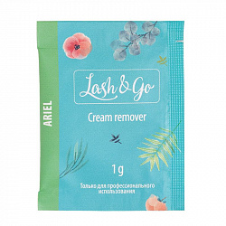 Кремовый ремувер для снятия наращенных ресниц Lash&Go Ariel 1 гр