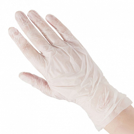 Перчатки Elastomer одноразовые (прозрачные), XS 100 шт