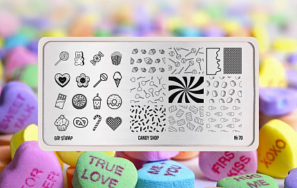Пластина для стемпинга Go! Stamp 70 Candy Shop