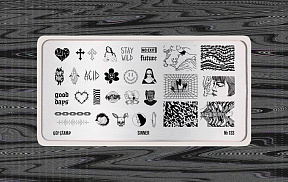 Пластина для стемпинга Go! Stamp 133 Sinner