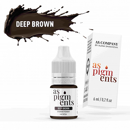 Пигмент для бровей Deep brown (Глубокий коричневый), 6 мл AS-Company™