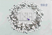 Стразы T&H 100шт Белые SS12 арт. 94324