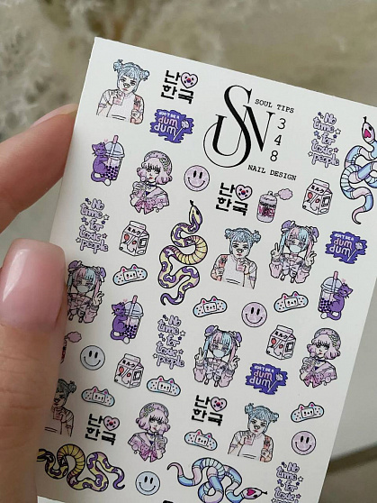 Sn_slider №348 Слайдеры для ногтей