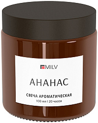 MILV Свеча ароматическая "АНАНАС". 100 мл 20119