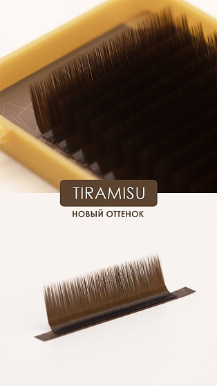 Ресницы коричневые Tiramisu Le Maitre "Bronze" 20 линий C+ 0.10 11 mm