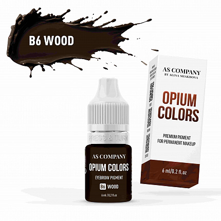 B6 WOOD пигмент для бровей 6мл (OPIUM COLORS) AS-Company™