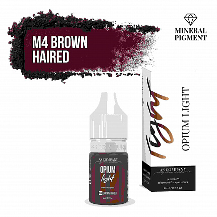 M4 BROWN HAIRED минеральный пигмент для бровей 6мл (OPIUM LIGHT) AS-Company™