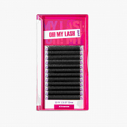 Ресницы черные OH! MY LASH в пучках 2D-YY - 12 линий - MIX (M 0.10 8-15мм)