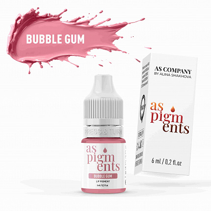Пигмент для губ Bubble gum (Жевательная резинка), 6 мл AS-Company™