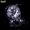 Art-A Диско дизайн круг серебро 2мм (кр01)
