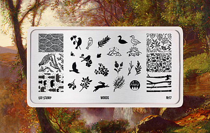 Пластина для стемпинга Go Stamp 17 Woods