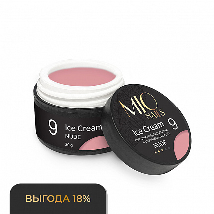 MIO Nails Холодный гель ICE CREAM GEL - NUDE # 09 30 г