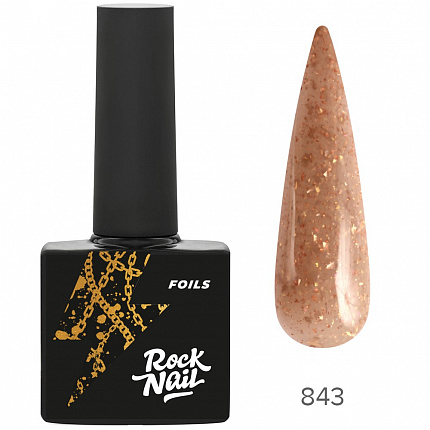 Гель-лак RockNail Foils 843 Visa Gold 