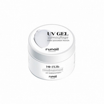 Камуфлирующий УФ-гель (цвет: фарфоровый френч), 30 г Runail